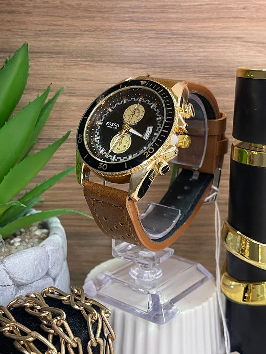 RELOJ FOSIL DORADO MANILLA CAFE