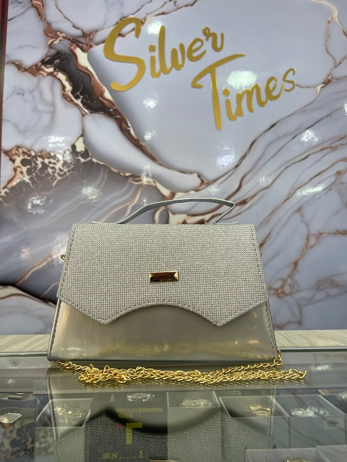 BOLSO DAMA FIESTA PLATEADO
