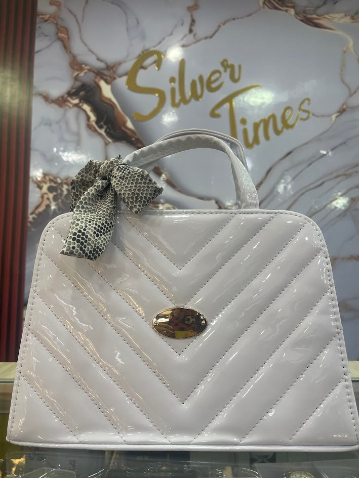 BOLSO CARTERA CHAROL BLANCO