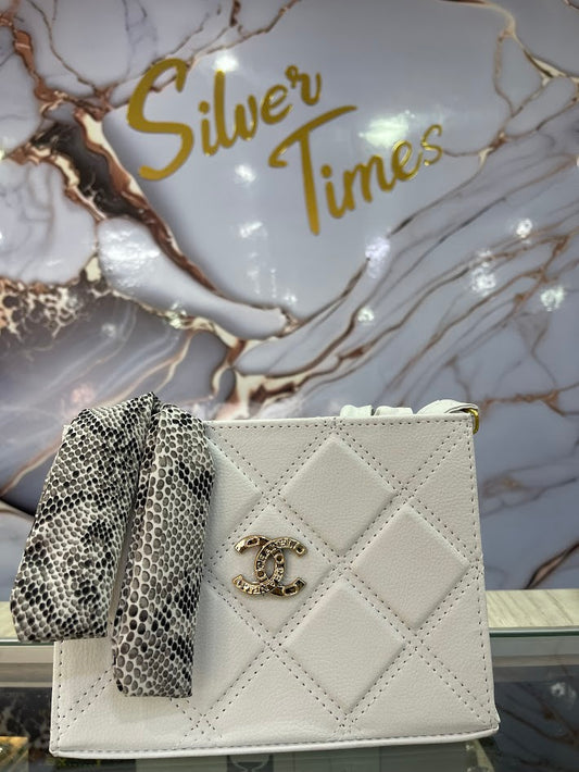 BOLSO DAMA CC BLANCO LAZO