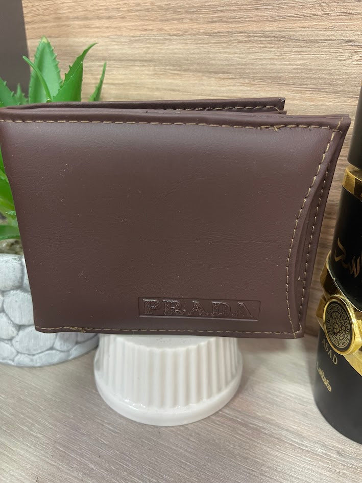 BILLETERA PRADA MARRON
