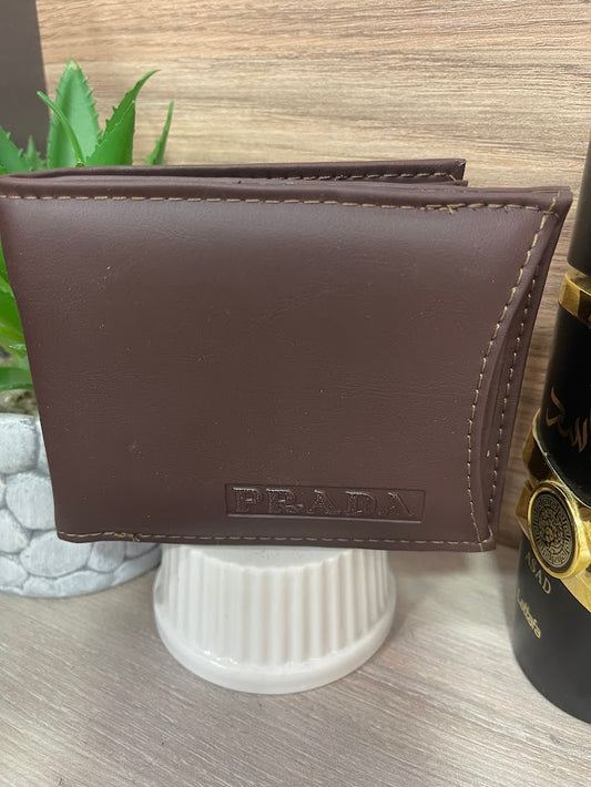 BILLETERA PRADA MARRON