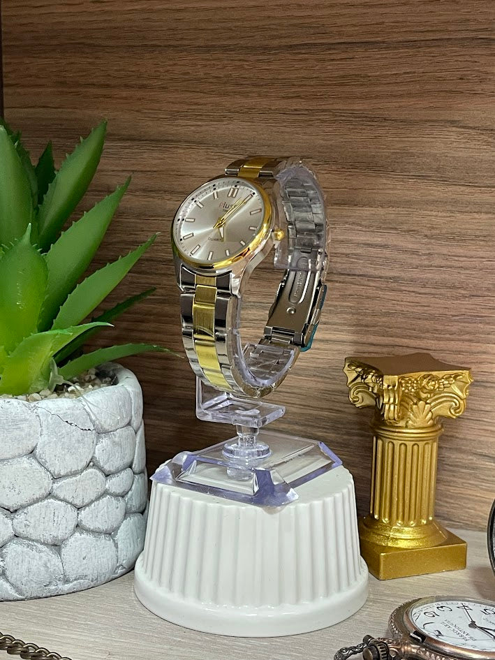 RELOJ PLUS DAMA BICOLOR