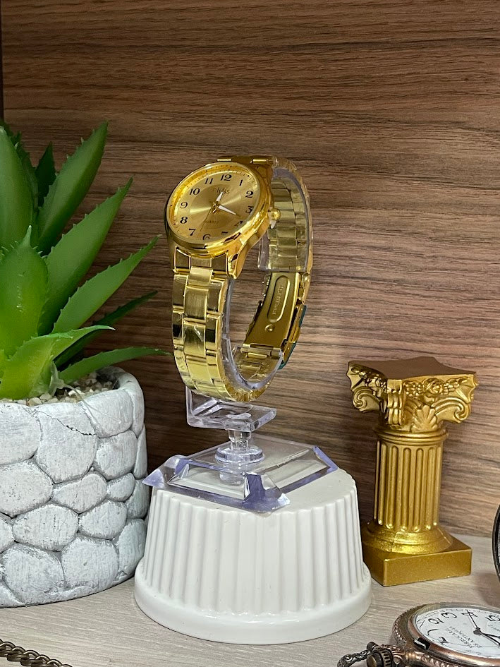 RELOJ PLUSS DAMA DORADO NUMEROS
