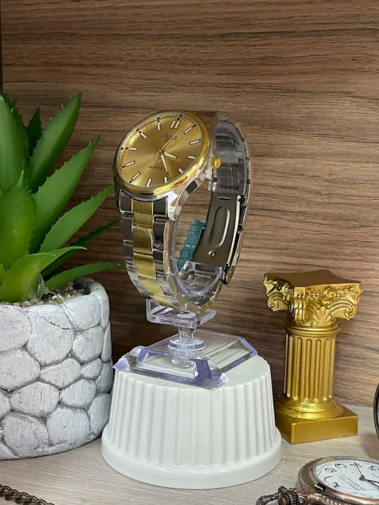 RELOJ PLUS CABALLERO BICOLOR