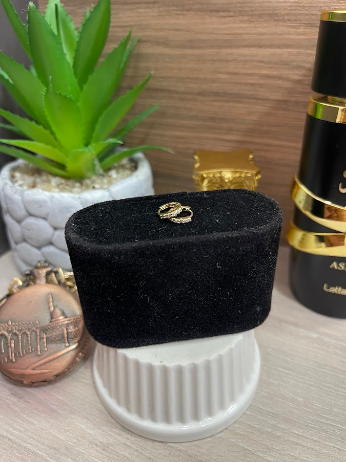 CANDONGA CLICK MINI CIRCON 10MM ORO LAMINADO