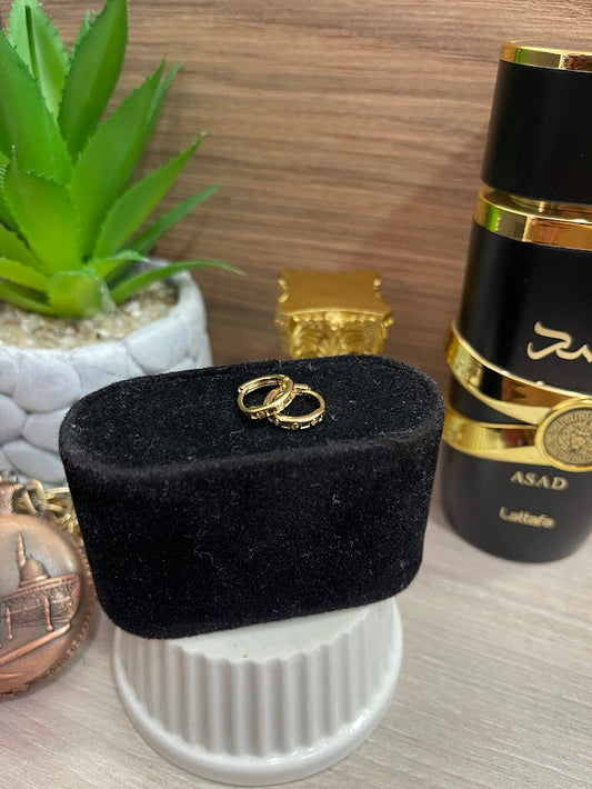 CANDONGA CLICK CART DELGADA 12MM ORO LAMINADO