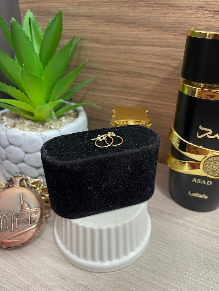CANDONGA LISA 11MM MINI TUBO CUADRADO ORO LAMINADO