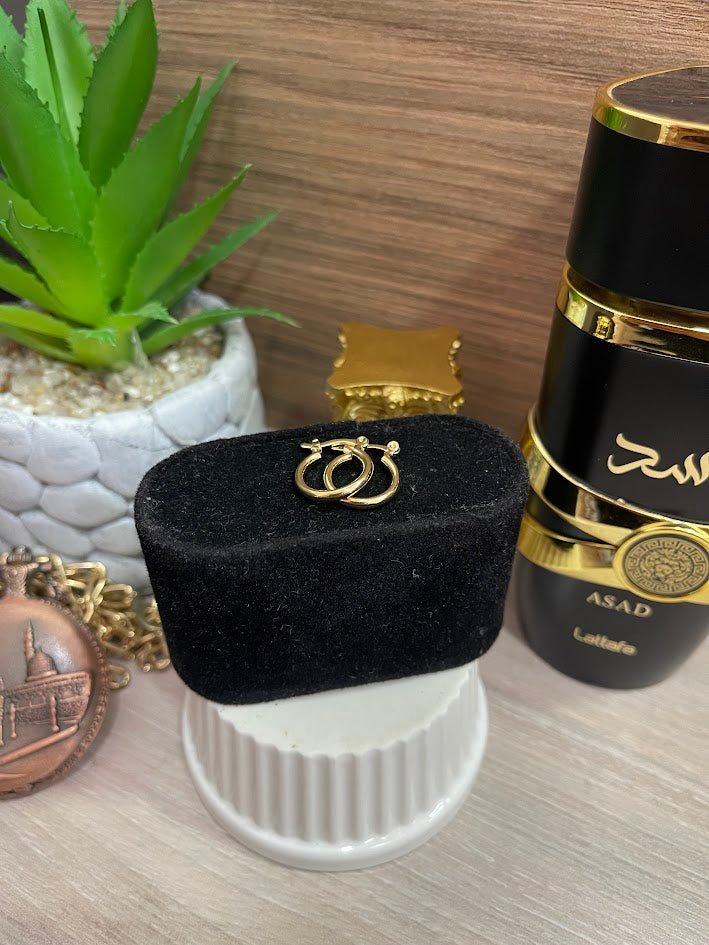 CANDONGA LISA 14MM ORO LAMINADO
