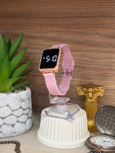 RELOJ DIGITAL CUADRADO MANILLA ROSA