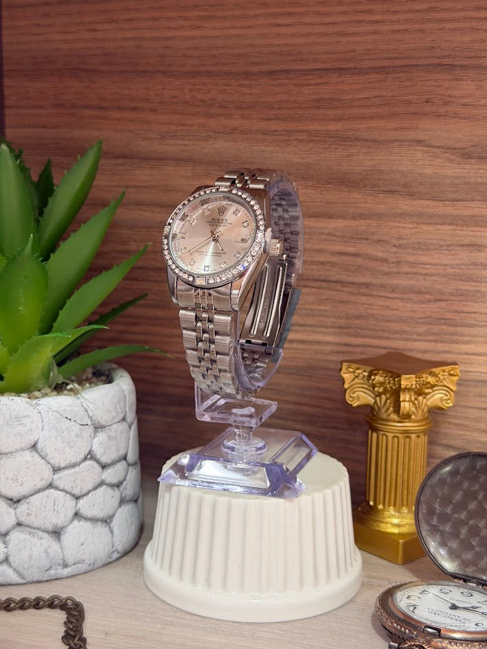 RELOJ ROLEX DAMA PLATEADO