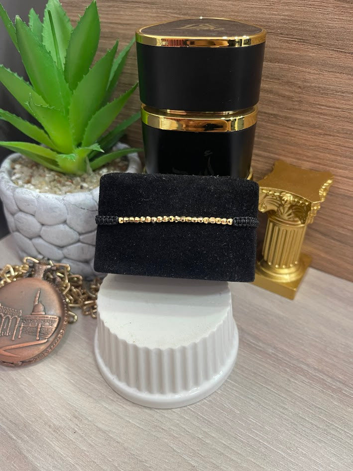 PULSERA TEJIDA BALIN 3MM X20 DIAM ORO LAMINADO