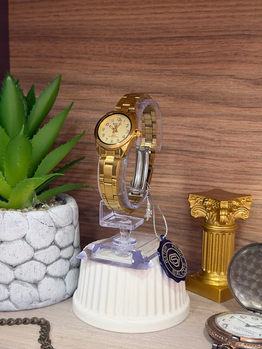 RELOJ SALCO DAMA DORADO OVALADO