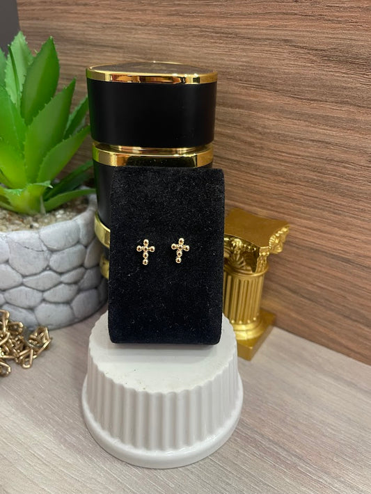 TOPO CRUZ BALIN 7X9MM ORO LAMINADO