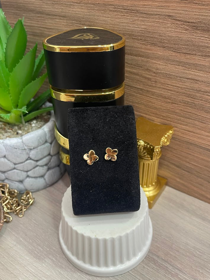 TOPO FLOR LISA 9MM ORO LAMINADO
