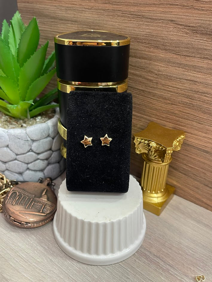 TOPO ESTRELLA LISA 9MM ORO LAMINADO