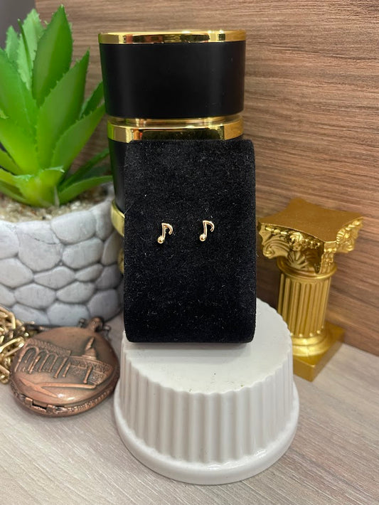 TOPO NOTA MUSICAL 4X7MM ORO LAMINADO