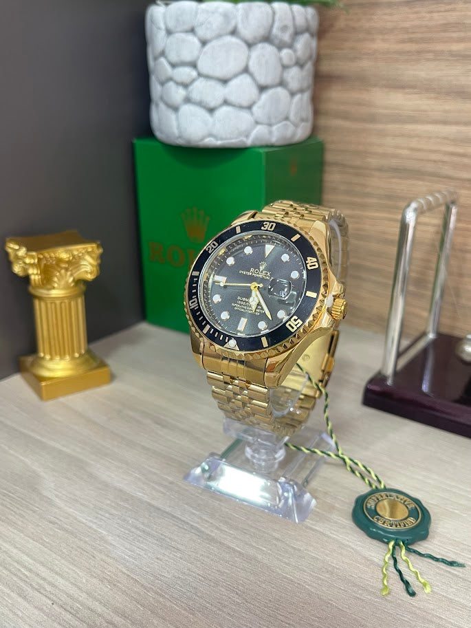 ROLEX CABALLERO DORADO CARA NEGRA