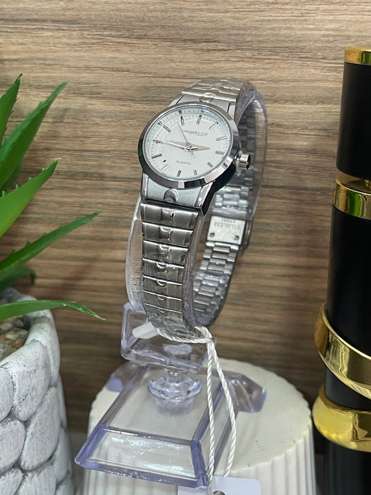 RELOJ CHAXIGO DAMA PLATEADO REDONDO