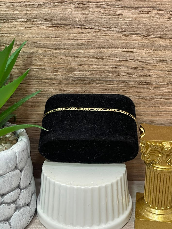 PULSERA 3X1 2.5MM 20CM ORO LAMINADO