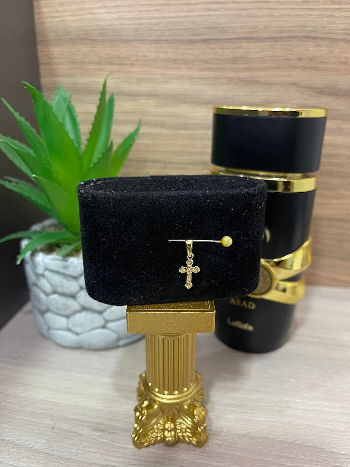 DIJE CRUZ MINI ORO LAMINADO