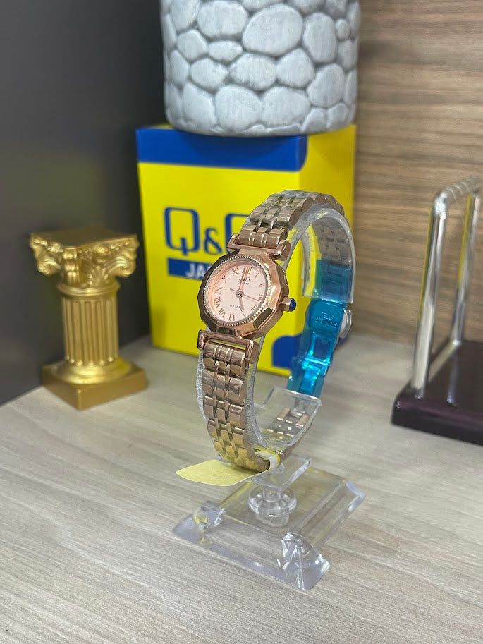 RELOJ QYQ DAMA PEQUEÑO ORO ROSA