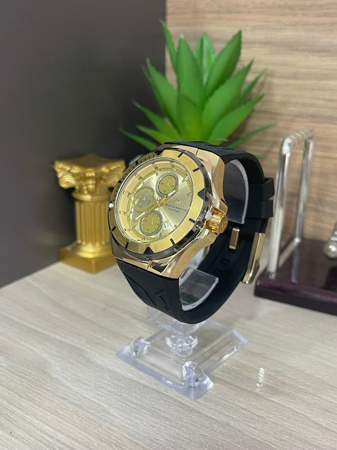 RELOJ TECHNOMARIN DORADO Y NEGRO