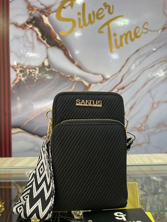BOLSO DAMA TIPO BILLETERA NEGRO