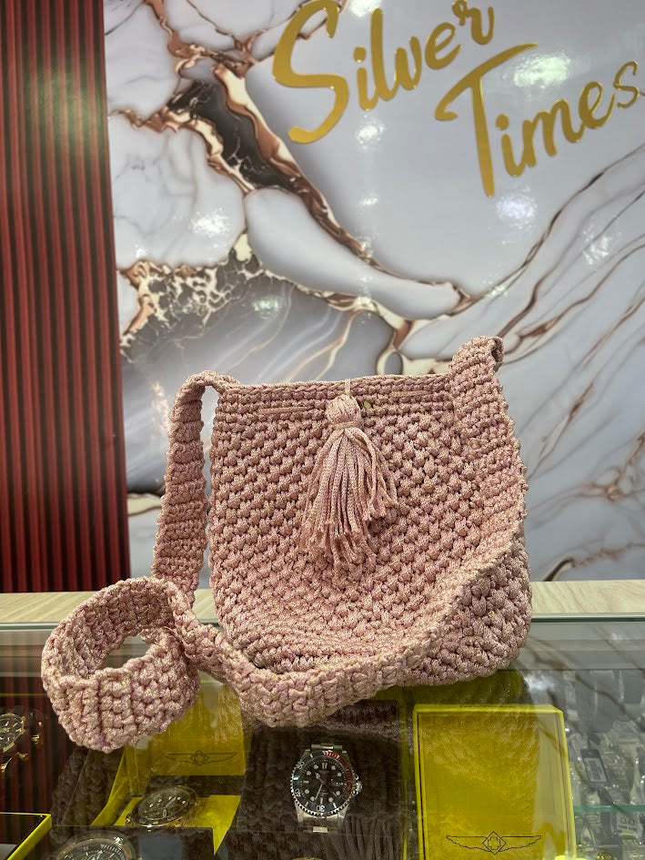 BOLSO TIPO MOCHILA ROSADA