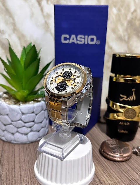 Casio Edifice Bicolor Esfera Blanca