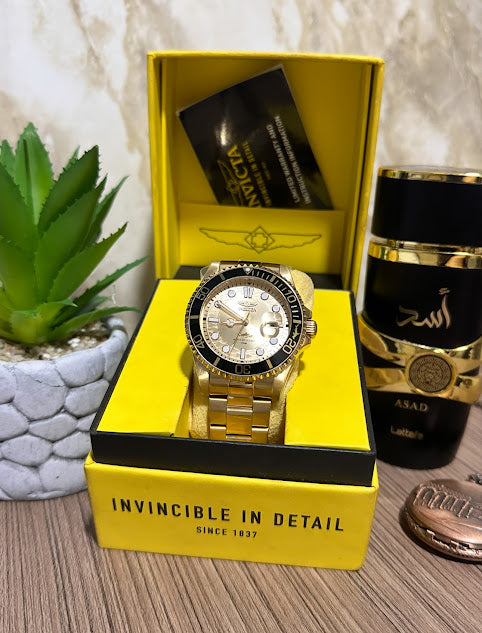 Invicta Original Dorado Esfera Dorada 30025