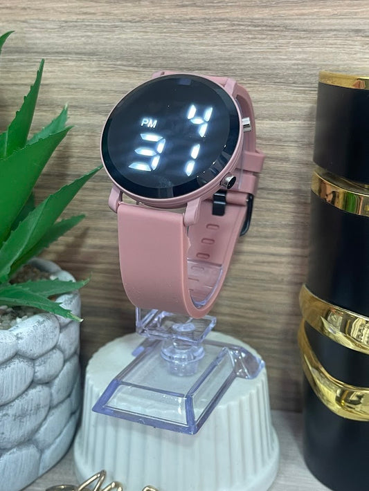 RELOJ DIGITAL ROSADO