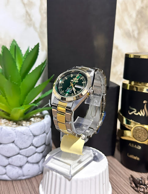 Orient Bicolor Esfera Verde Calendario