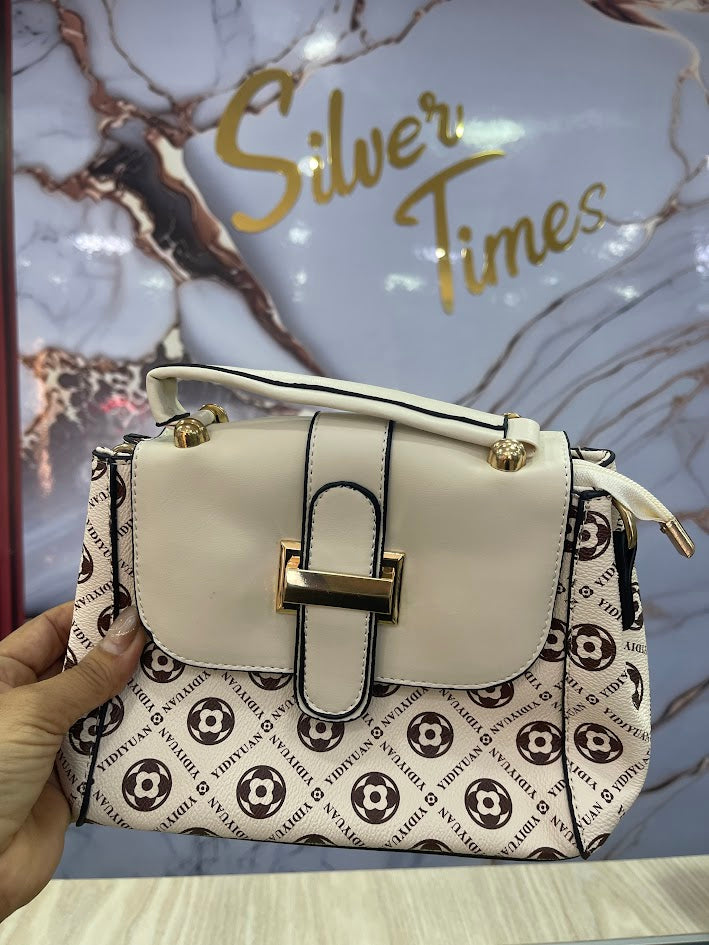 BOLSO DAMA BEIS DISEÑO EN FLORES