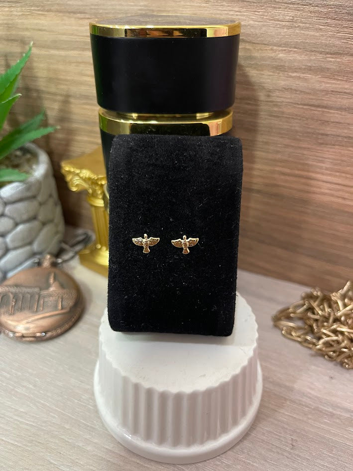 TOPO ESPIRITUSANTO 9X6MM ORO LAMINADO