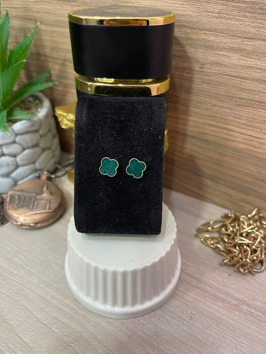 TOPO TREBOL PLANO 10MM ORO LAMINADO