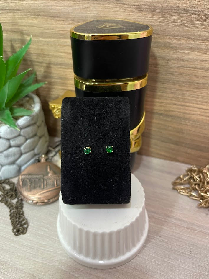 TOPO CIRCON AF 4MM ORO LAMINADO