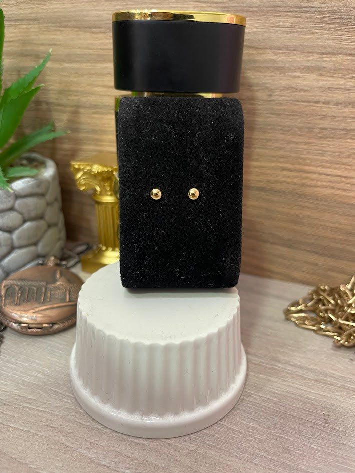 TOPO 1/2 BOLA 4MM ORO LAMINADO