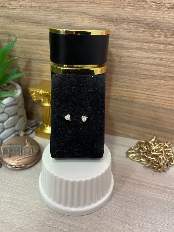 TOPO CORAZON CIRCON 5MM ORO LAMINADO