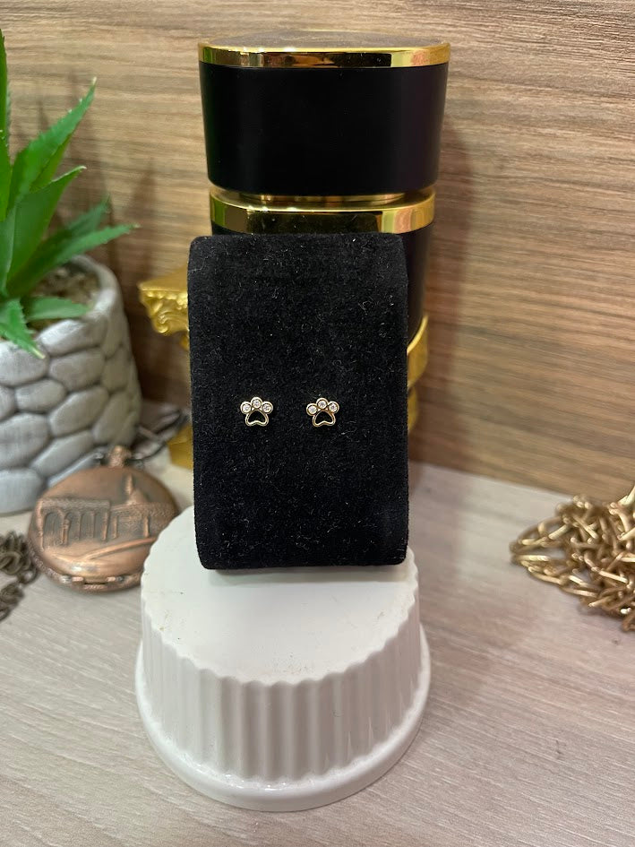 TOPO HUELLA CIRCON X3 6MM ORO LAMINADO