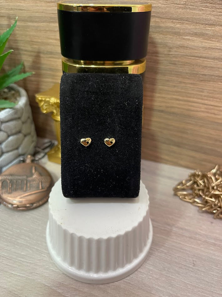 TOPO CORAZON LISO AF 6X4MM ORO LAMINADO