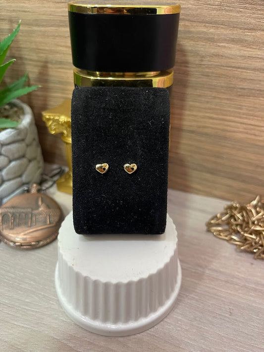 TOPO CORAZON LISO AF 6X4MM ORO LAMINADO