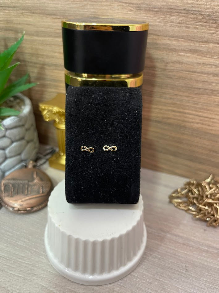 TOPO INFINITO LISO 7X3MM ORO LAMINADO