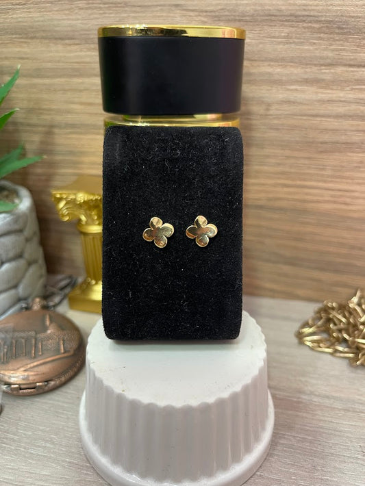 TOPO FLOR LISA 9MM ORO LAMINADO