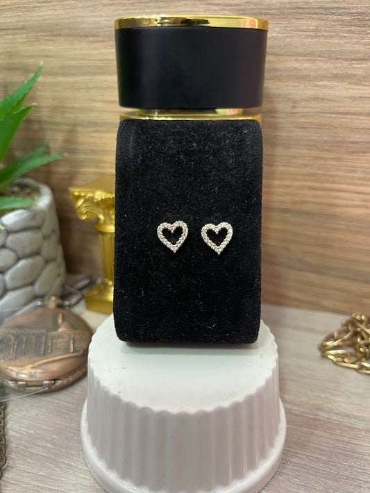 TOPO CORAZON MICROCIRCON ORO LAMINADO