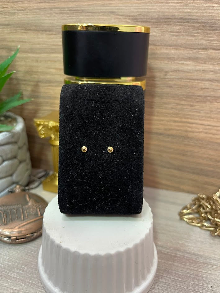 TOPO 1/2 BOLA 3MM ORO LAMINADO