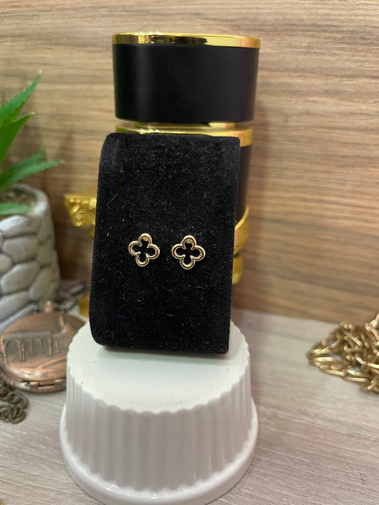TOPO TREBOL 10MM LISO TROQUEL ORO LAMINADO