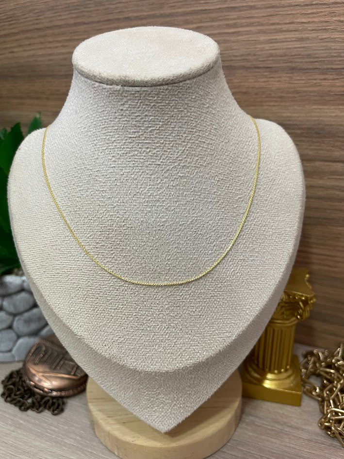 CADENA VENECIANA 0.6 50CM ORO LAMINADO