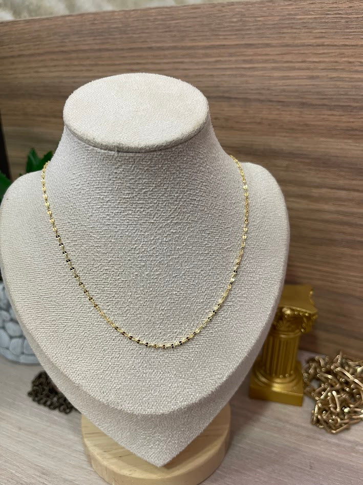 CADENA LLUVIA MINI ORO LAMINADO