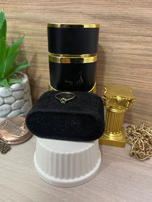 ANILLO SOLITARIO 5MM T7 ORO LAMINADO